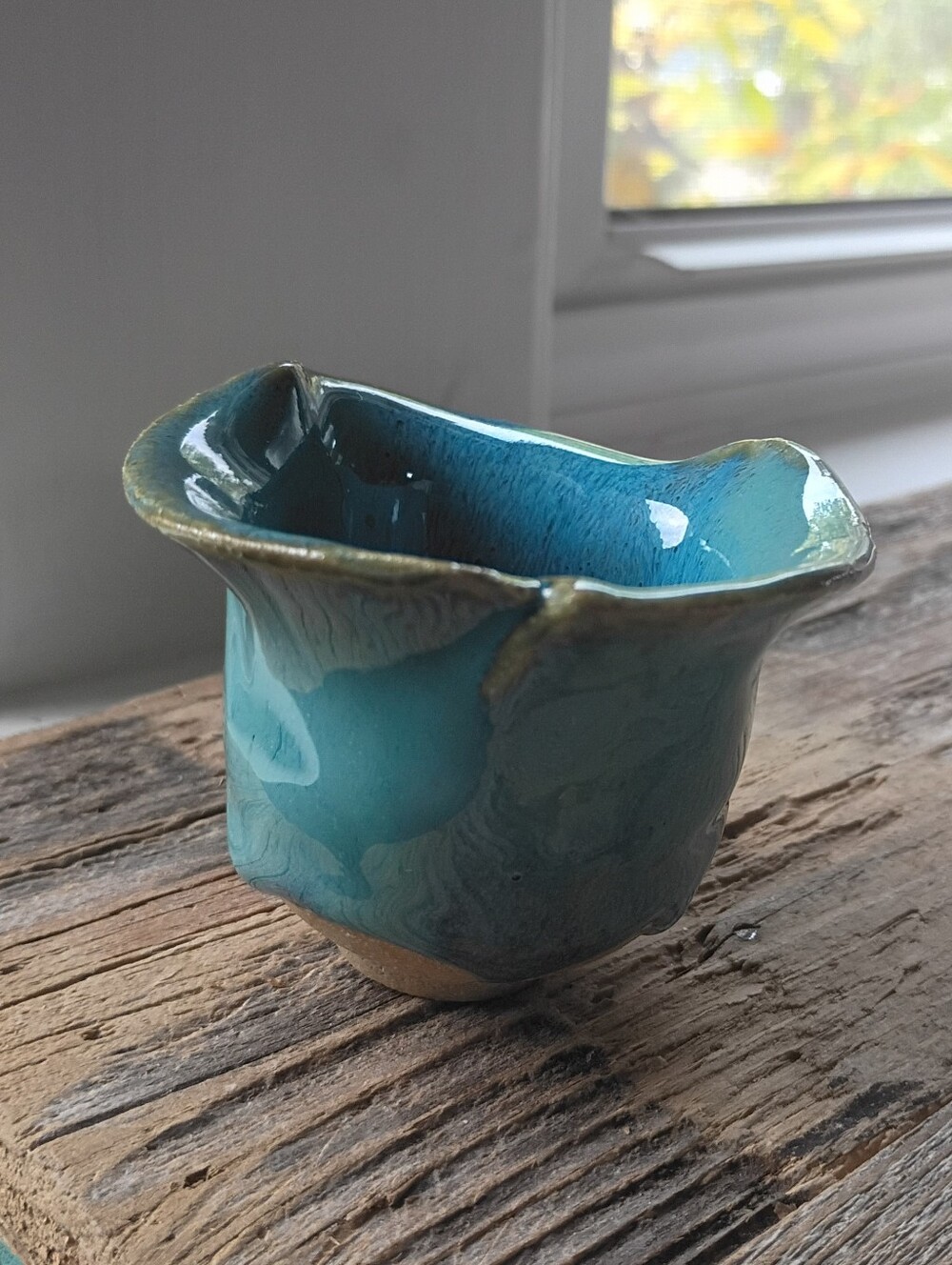 Handmade Asymmetrical Wine Or Whiskey Cup